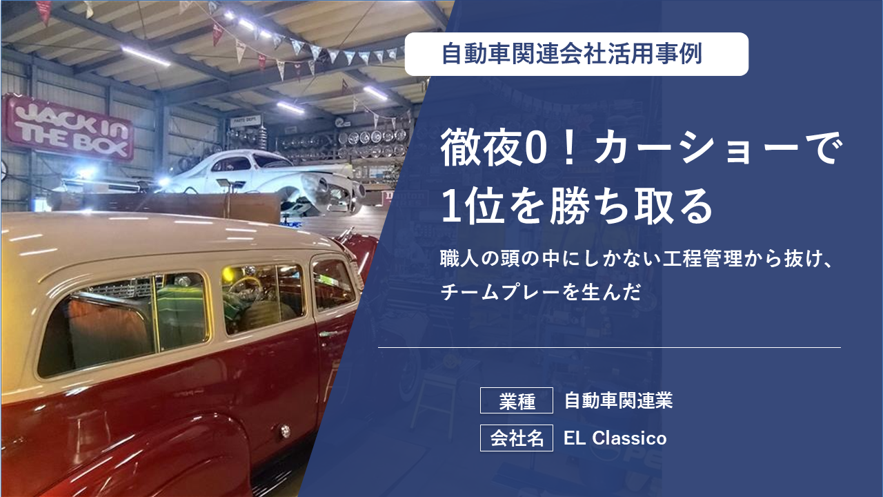 報告書作成が1時間から10分に短縮！全社的な情報共有も効率化し職人管理を楽にした活用事例